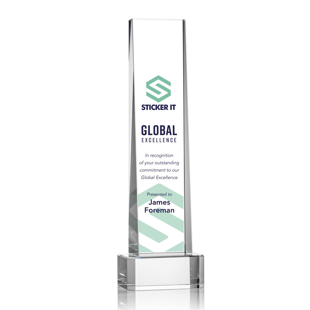 Milnerton VividPrint™ Award on Base - Clear 2