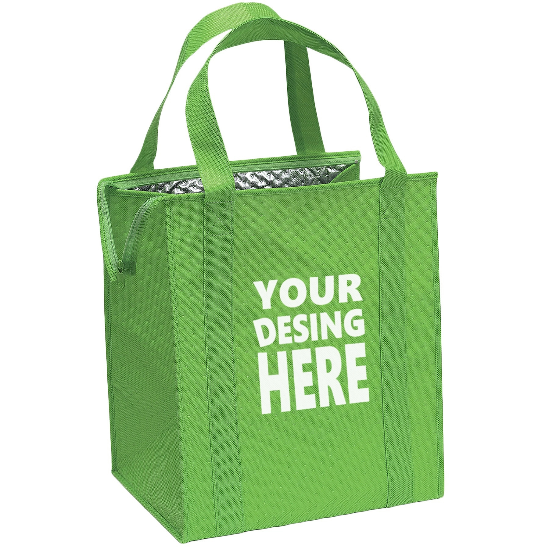 Zipper Non woven Thermal Insolate Tote Bag 4