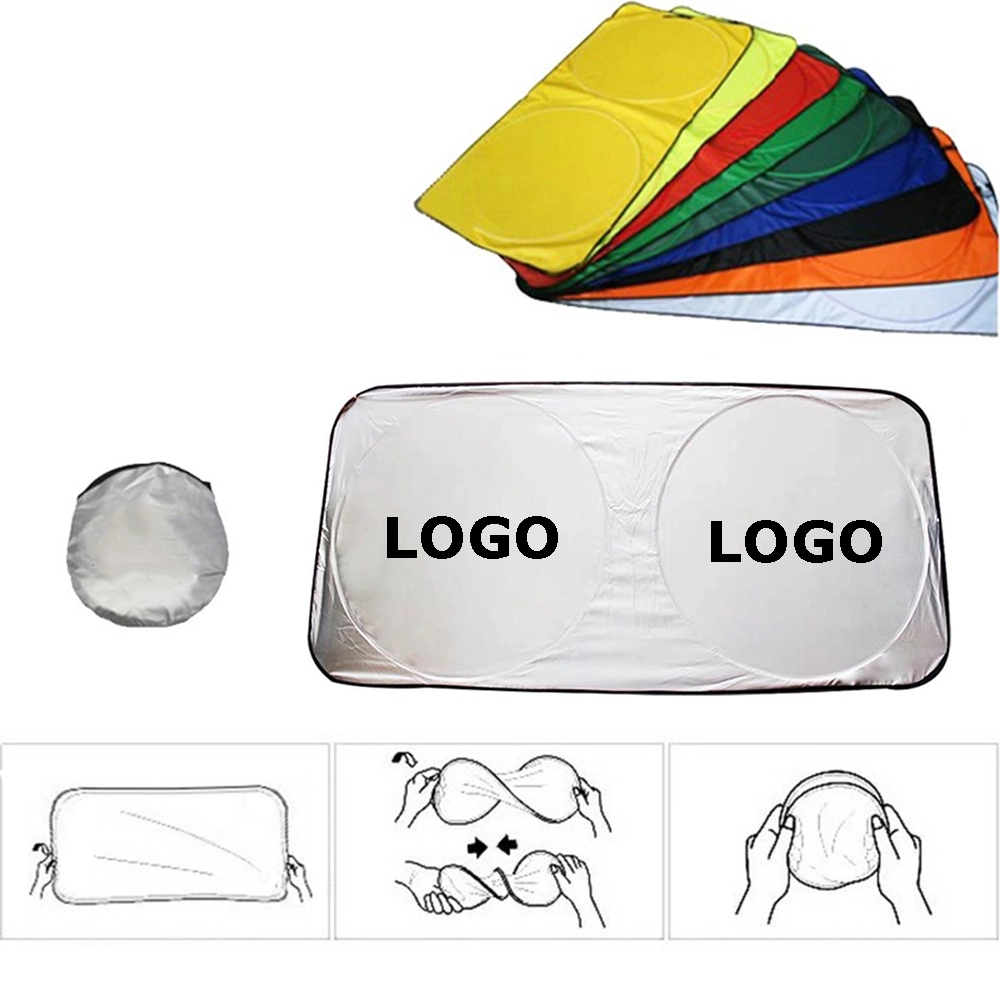 Custom Auto Windshield Sun Shade W/Pouch 3