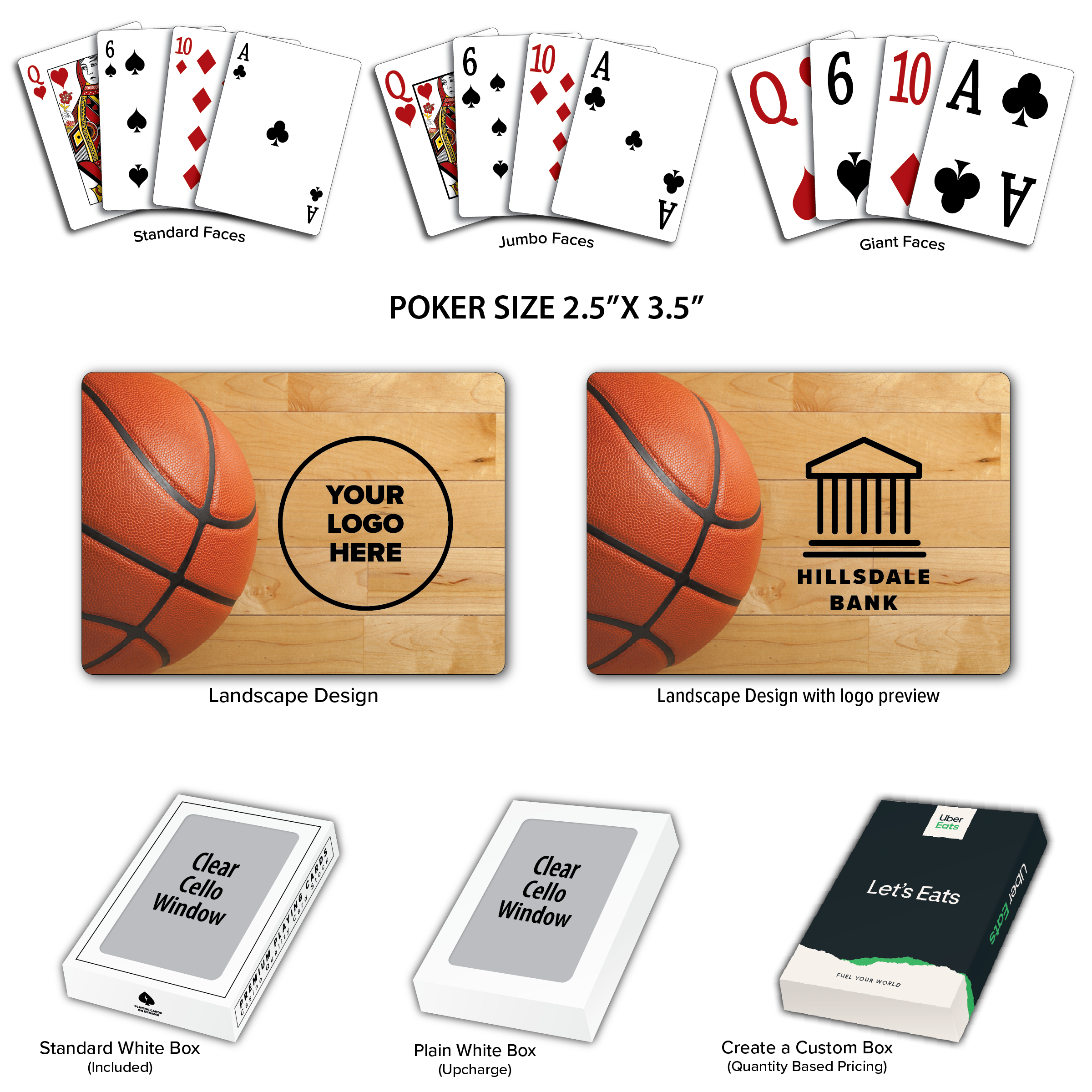 Basketball Theme Poker Size Playing Cards