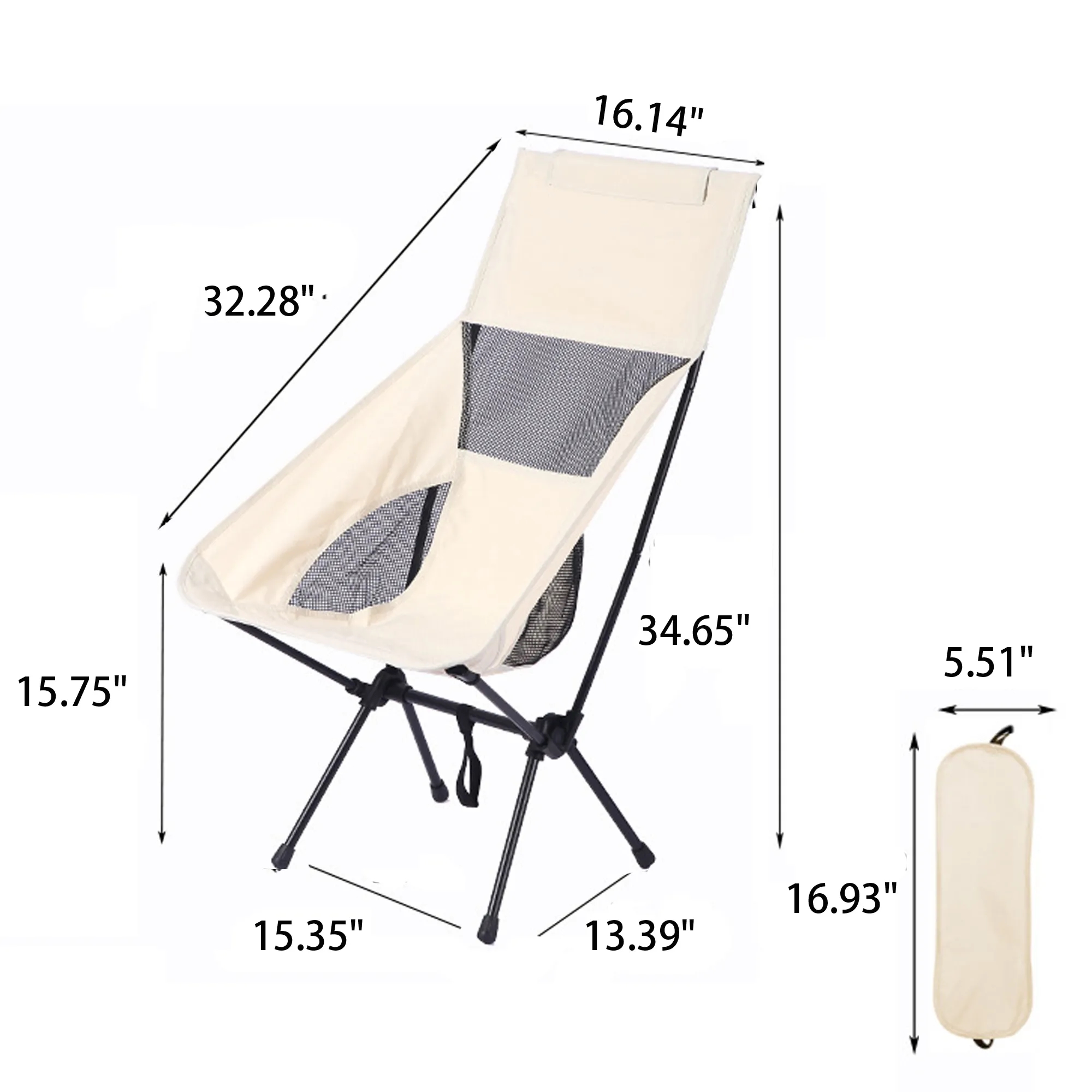 Outdoorable Folding Chair With Carrying Bag(Full Color) 4