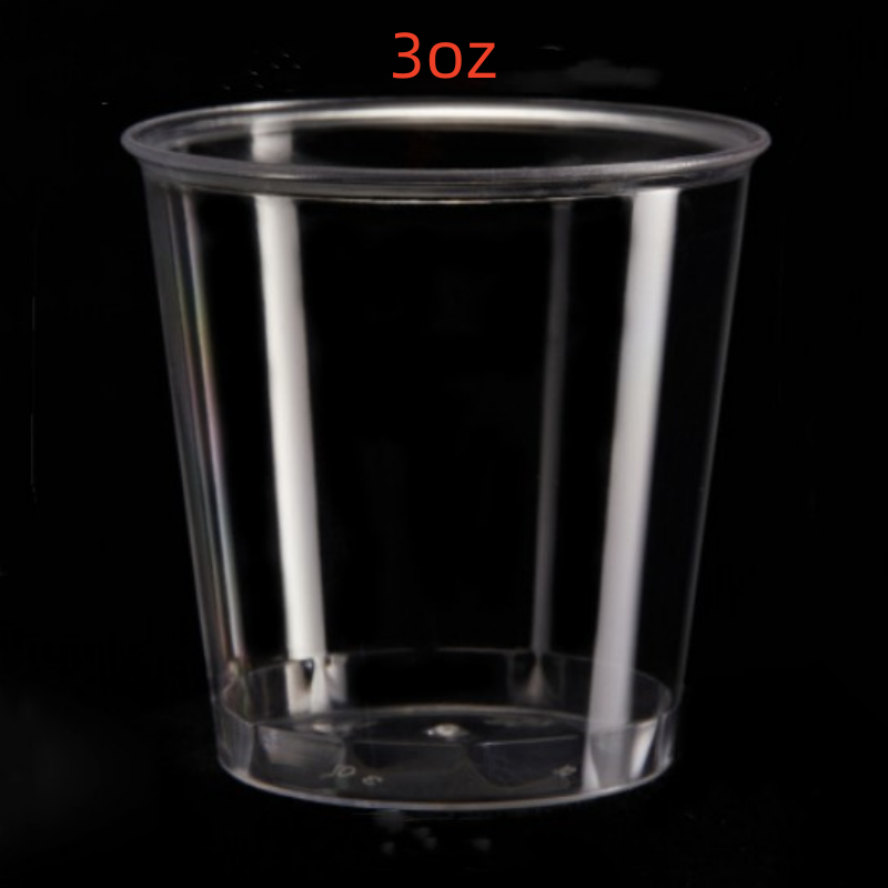 3oz Clear Mini Plastic Shot Glasses 2