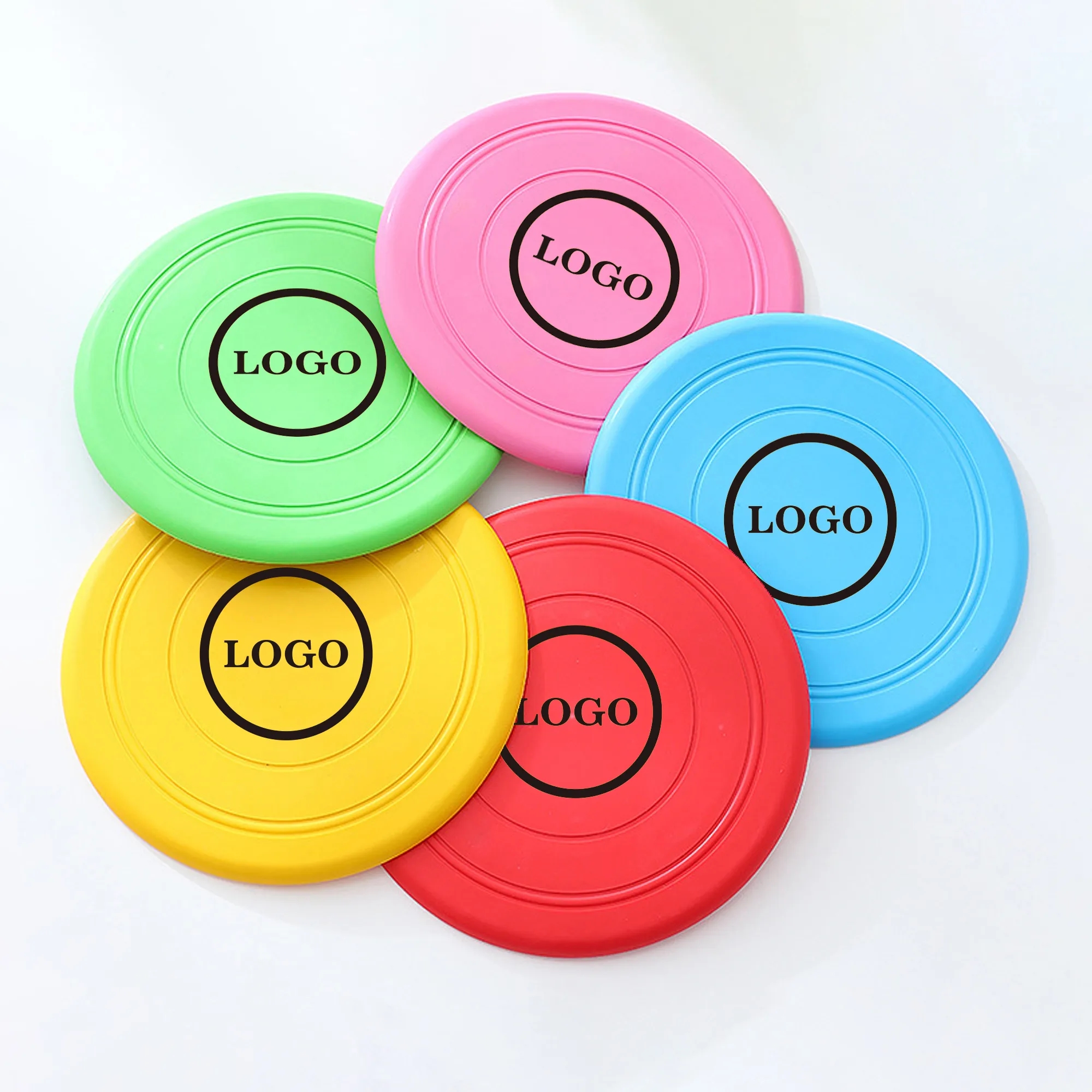 MOQ 25pcs Biting Resistant Soft Glue disc Pet Flying 6