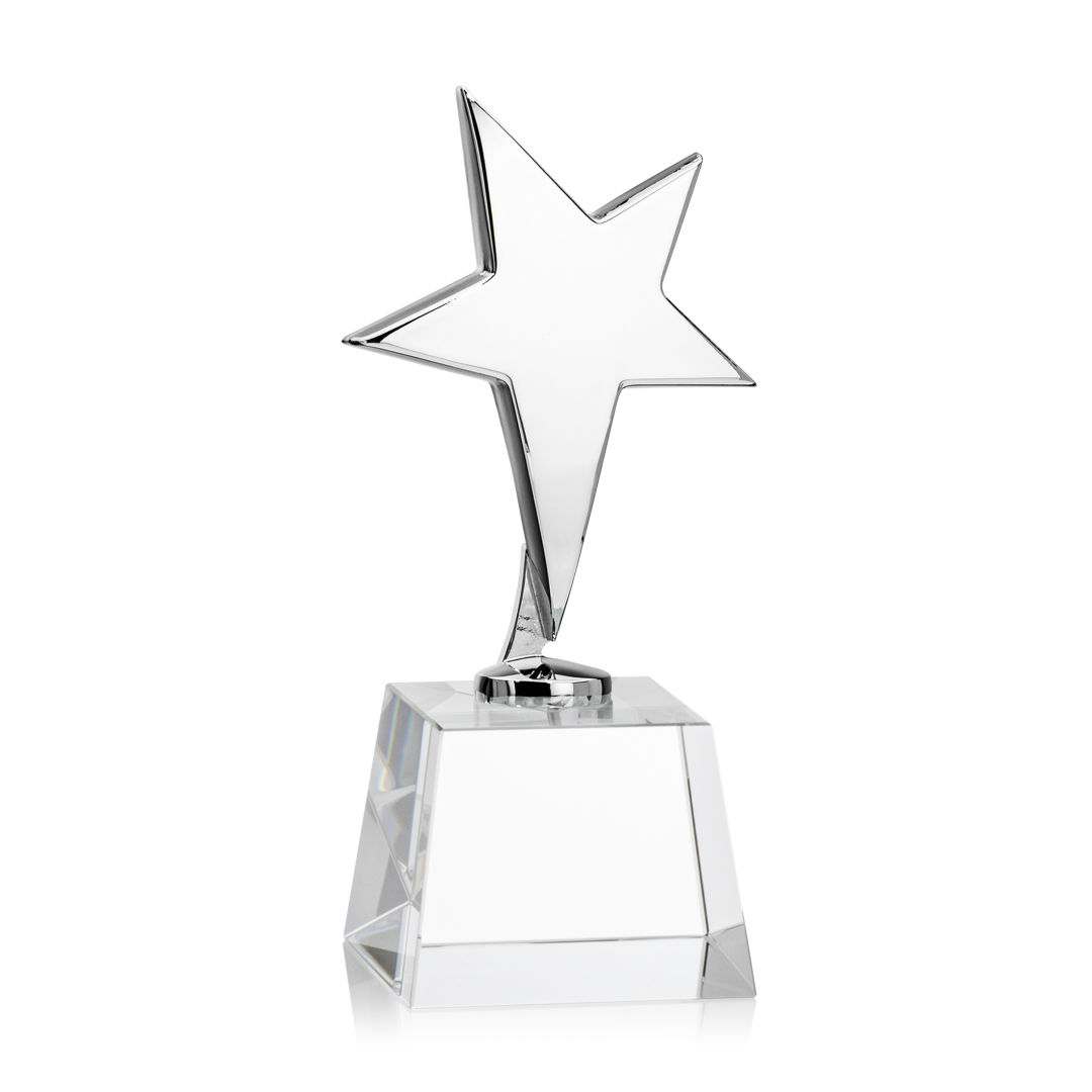 Tuscany Chrome Star VividPrint™ Award on Robson Base - Clear 3