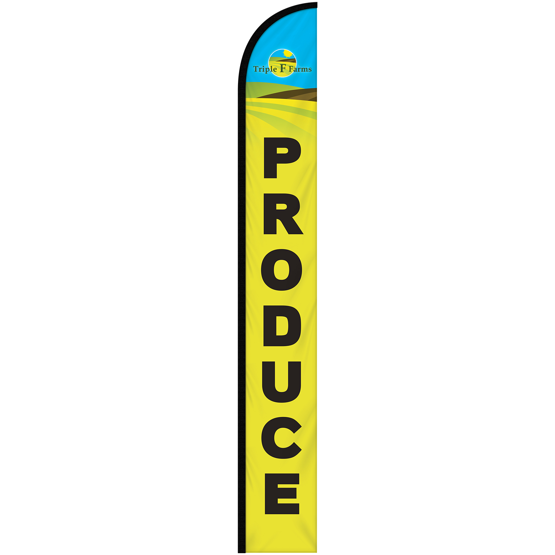 15' Double Sided Custom Portable Half Drop Banners 10
