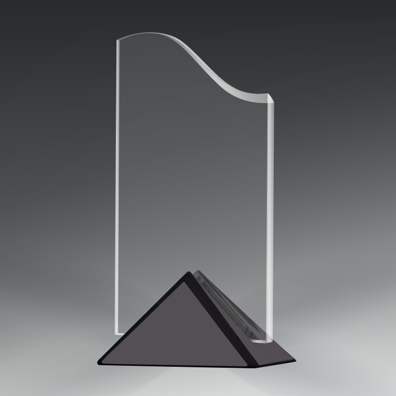 Acrylic Wave in Metal Base 4
