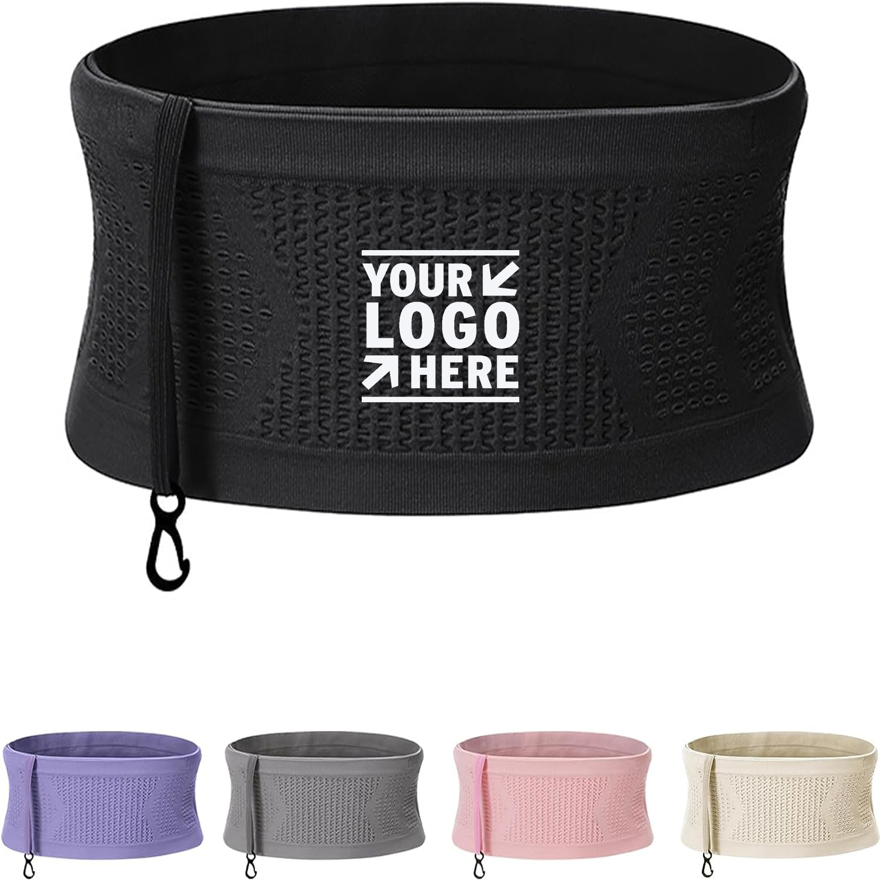 Hidden Pocket Slim Travel Money Belt Running Waist Slim Fanny Pack