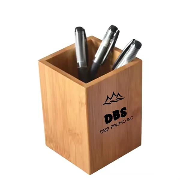 Promotional Bamboo Pen Container