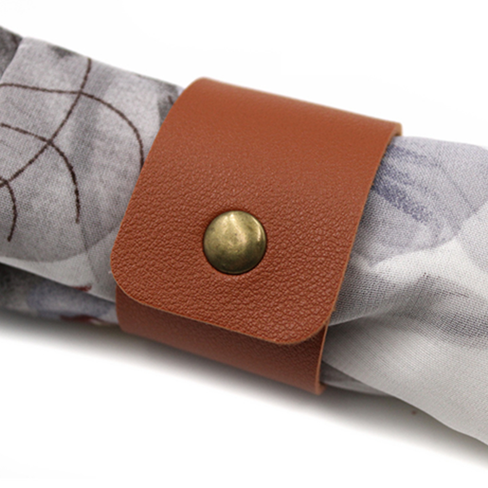 Personalized Leather Napkin Ring Napkin Holder 3