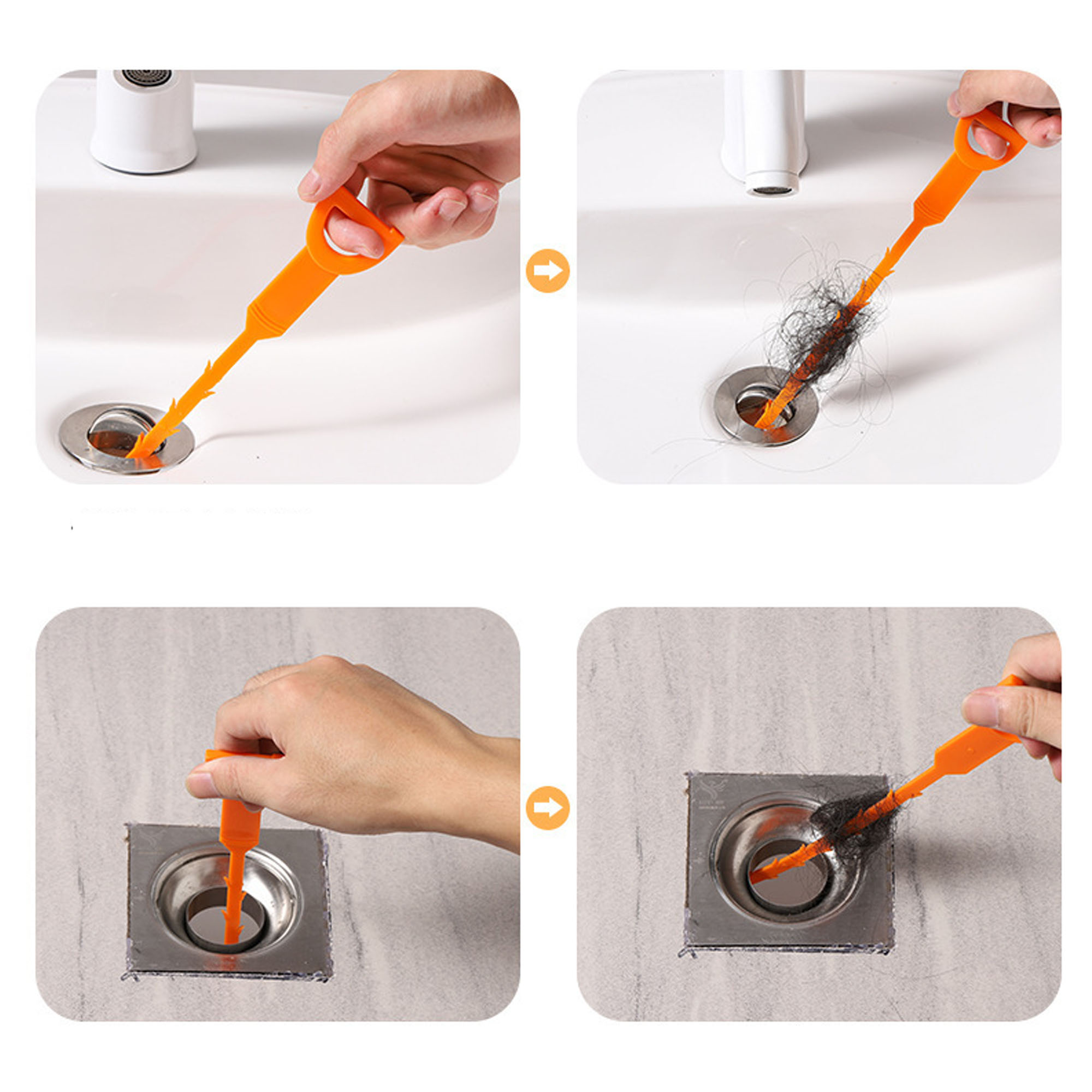 Plastic Durable Drain Cleaning Brush ?C Perfect For Clearing Clogs 6