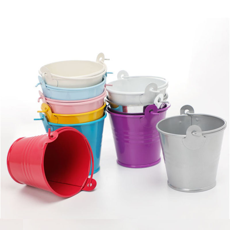 Mini Flower Planter Iron Bucket 2