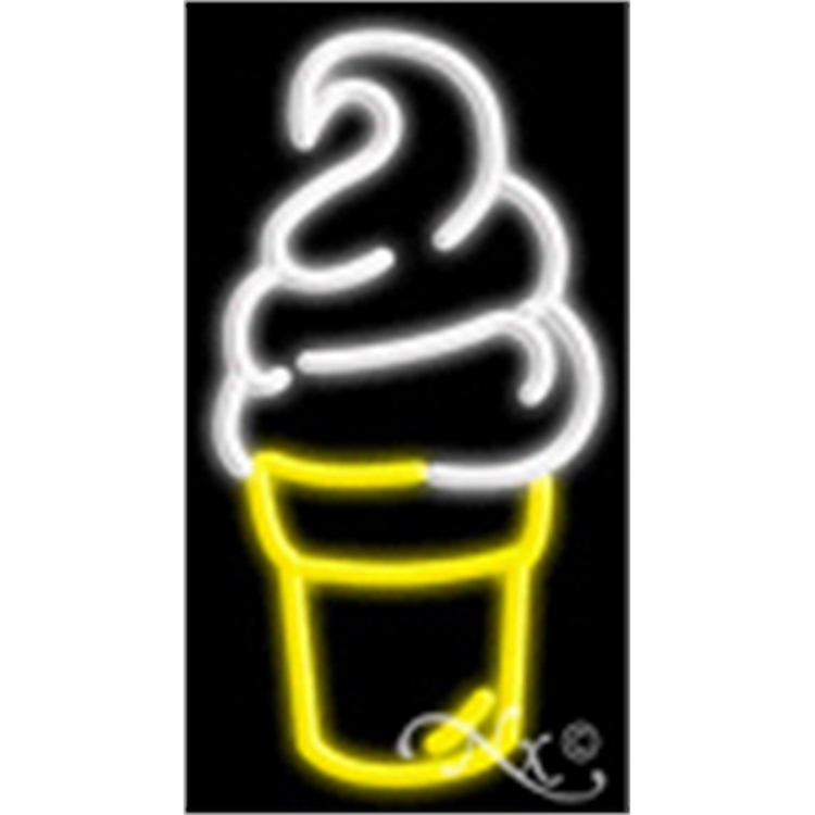 Ice Cream Logo Economic Neon Sign 2