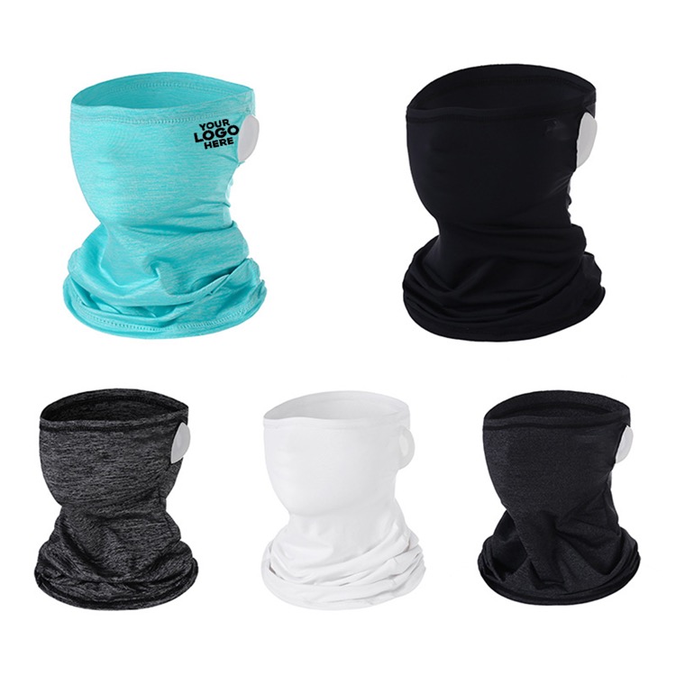 Ice silk hanging ears dustproof headscarf 4
