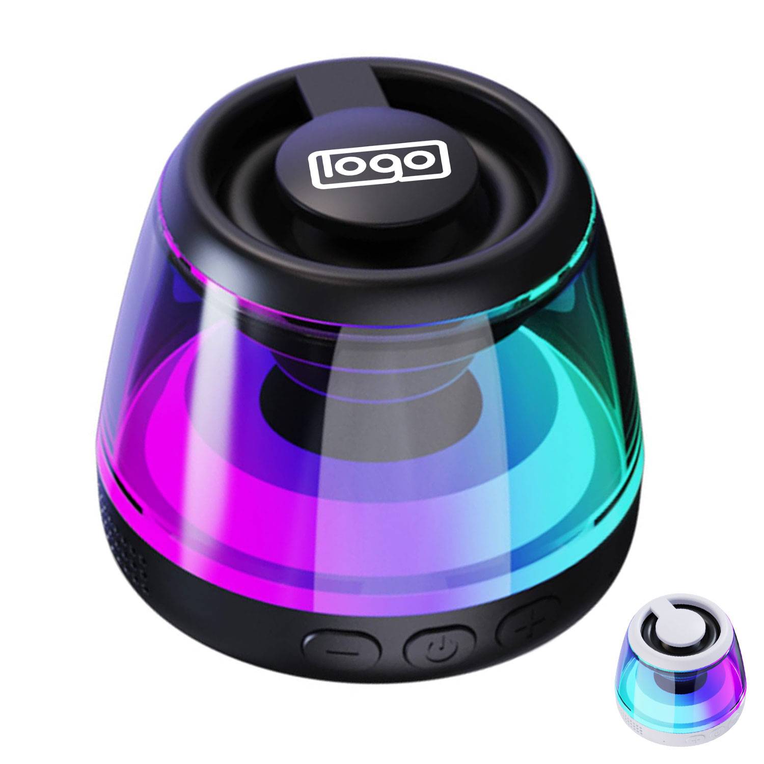 Portable Mini Bluetooth Speaker - Magnetic Base & RGB LED 6