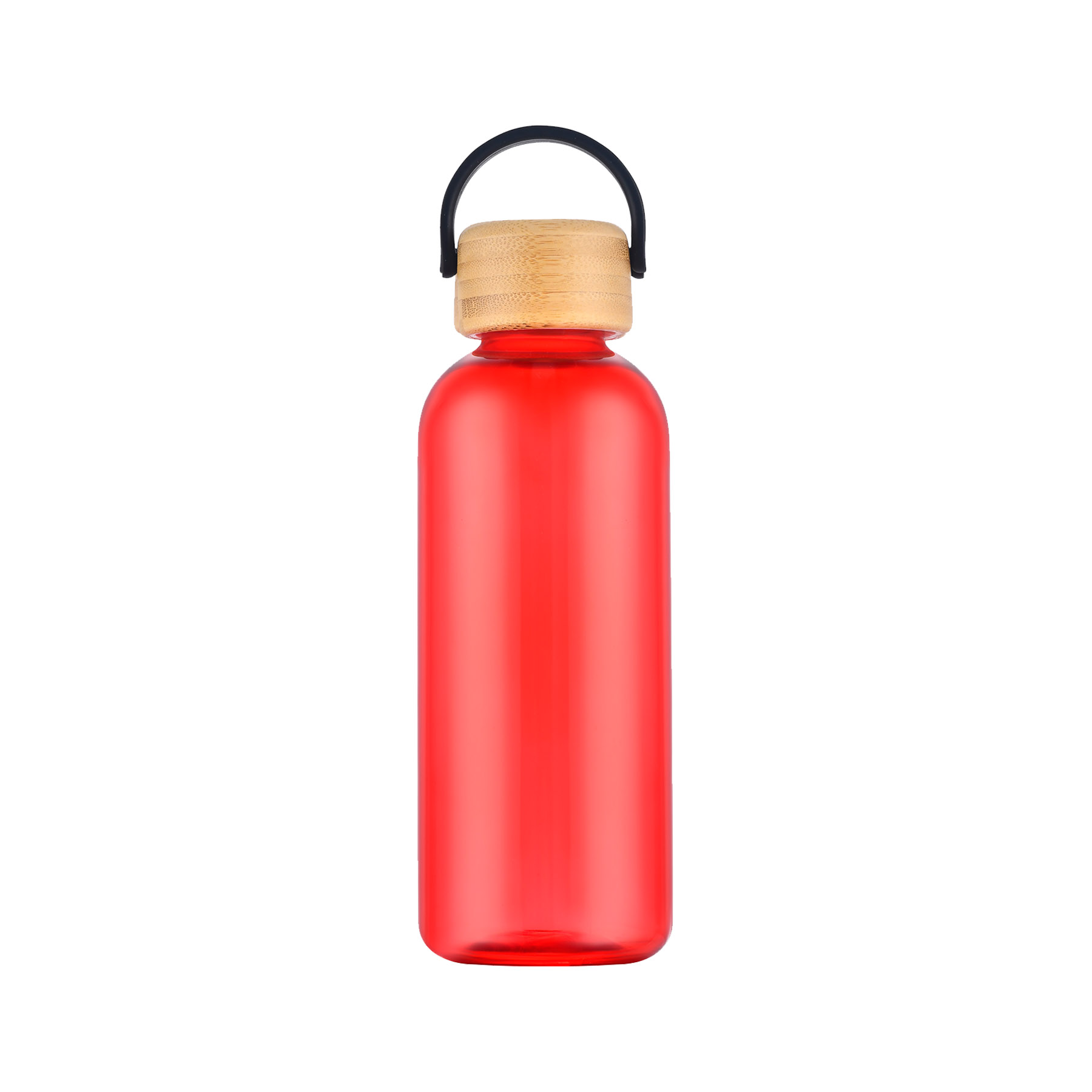 21 oz. Recycled PET Water Bottle with Bamboo Lid & Carry Handle 3