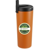 Thor Copper Insulated Tumbler 24oz Flip Straw Lid 34
