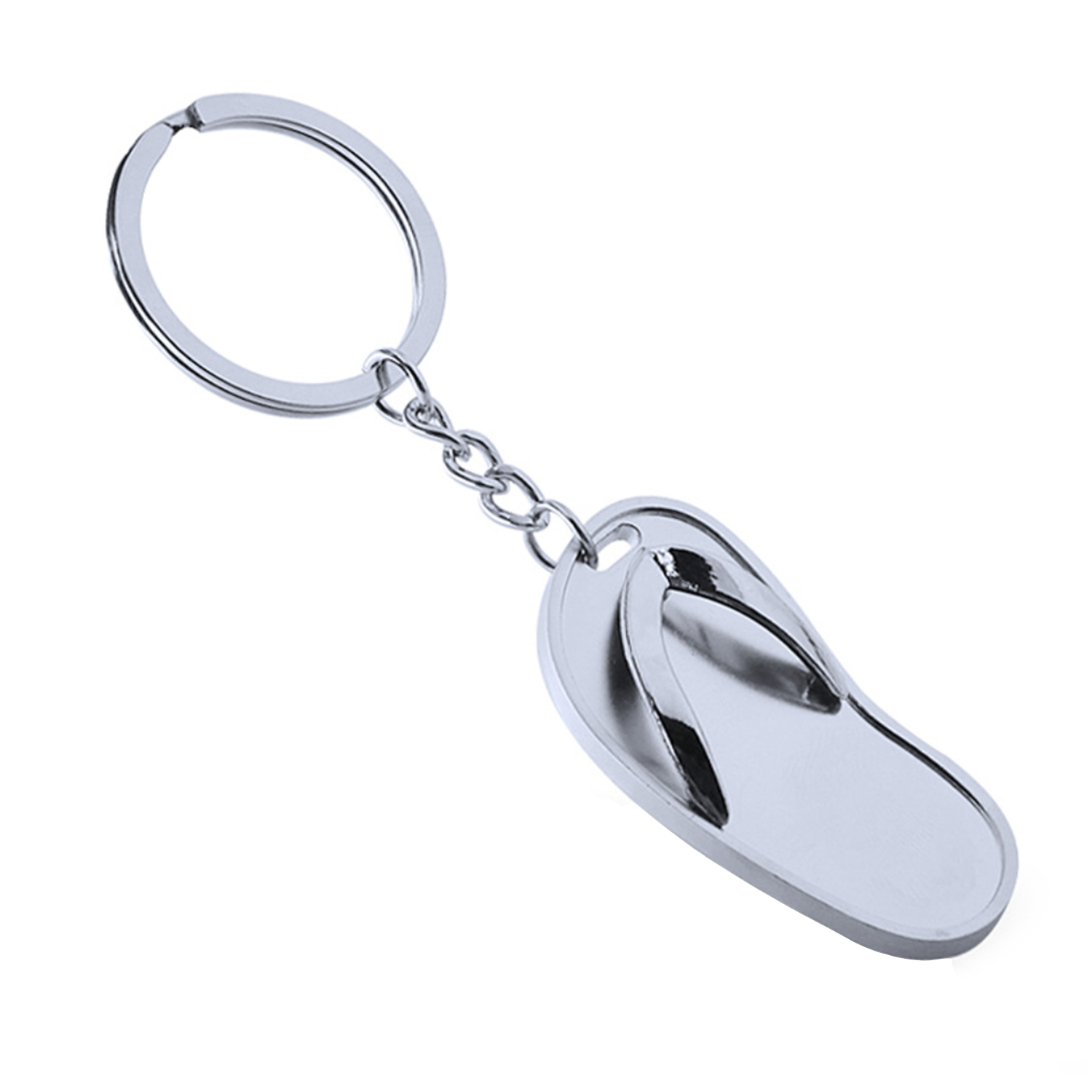 Slipper Shaped Metal Keychain 3