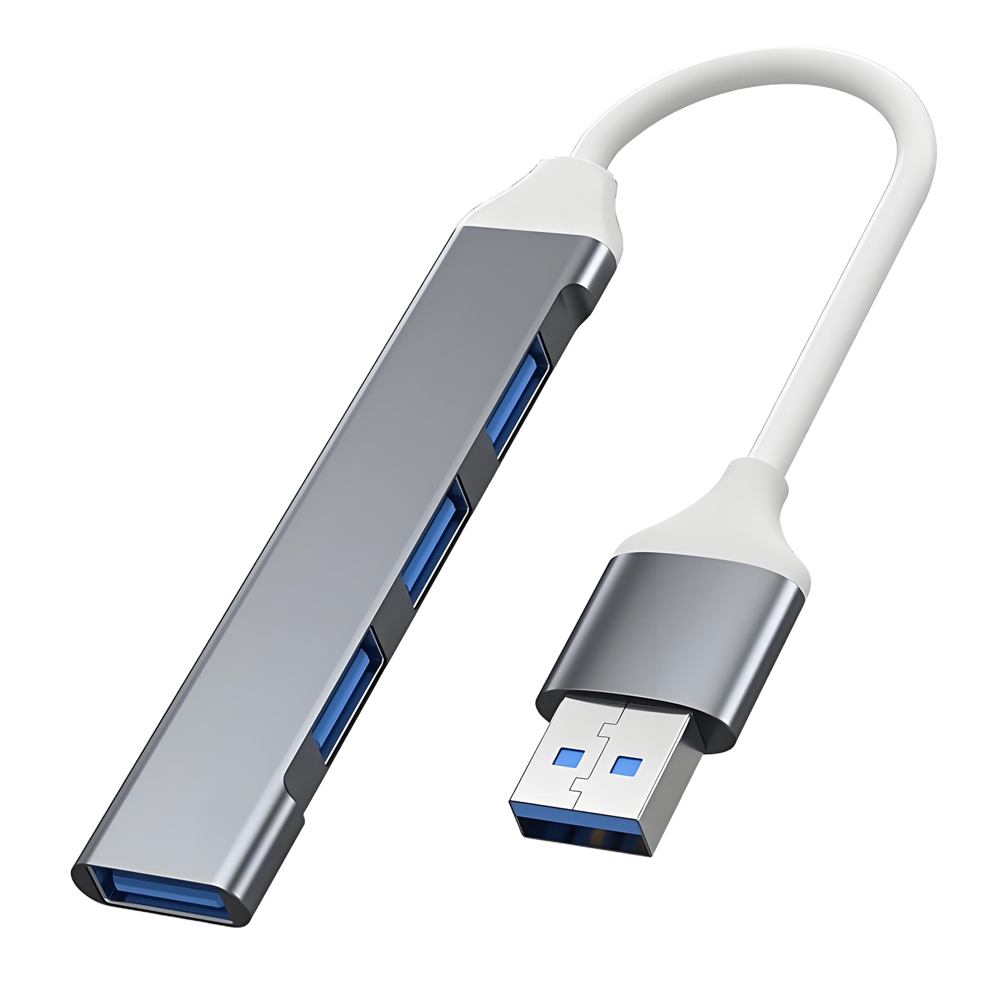 4-in-1 USB-C Hub Adapter with 4-Port USB 3.0 for Laptops 2