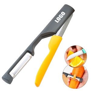 2 In 1 Fruits And Vegetable Peeler With Folded Knife 16