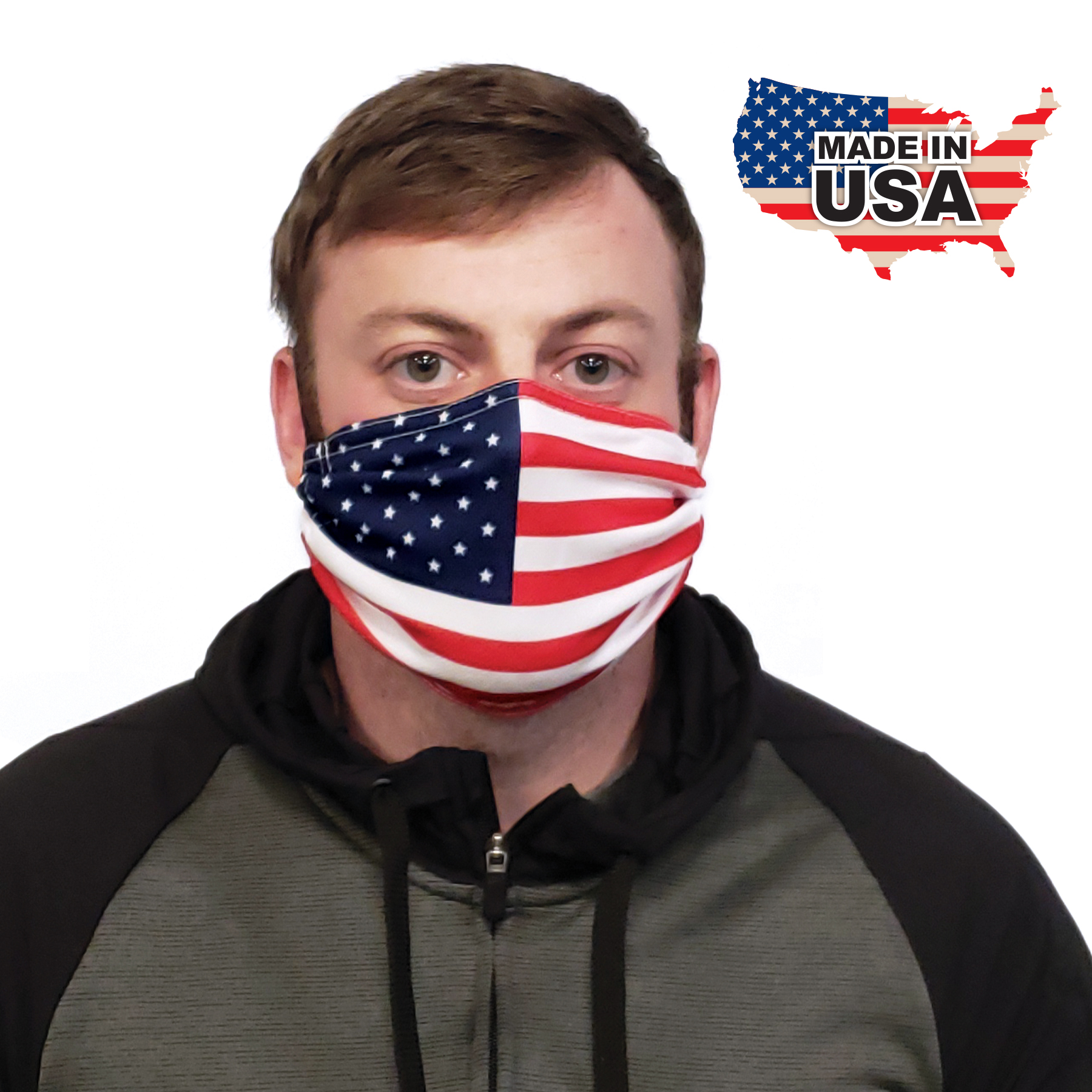 Flag Pattern Microfiber Face Cover 5