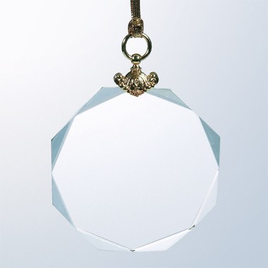 Elegant Gem-Cut Optical Crystal Ornament - Octagon 1