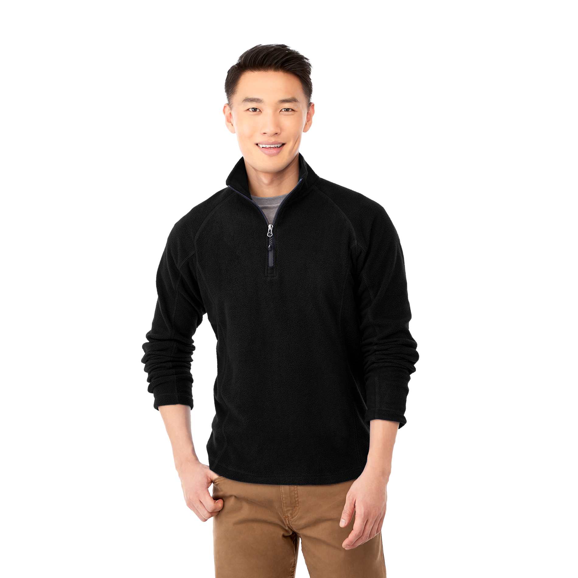 Men's BOWLEN Polyfleece Qtr Zip, custom hoodie or sweatshirt with logo imprint 10
