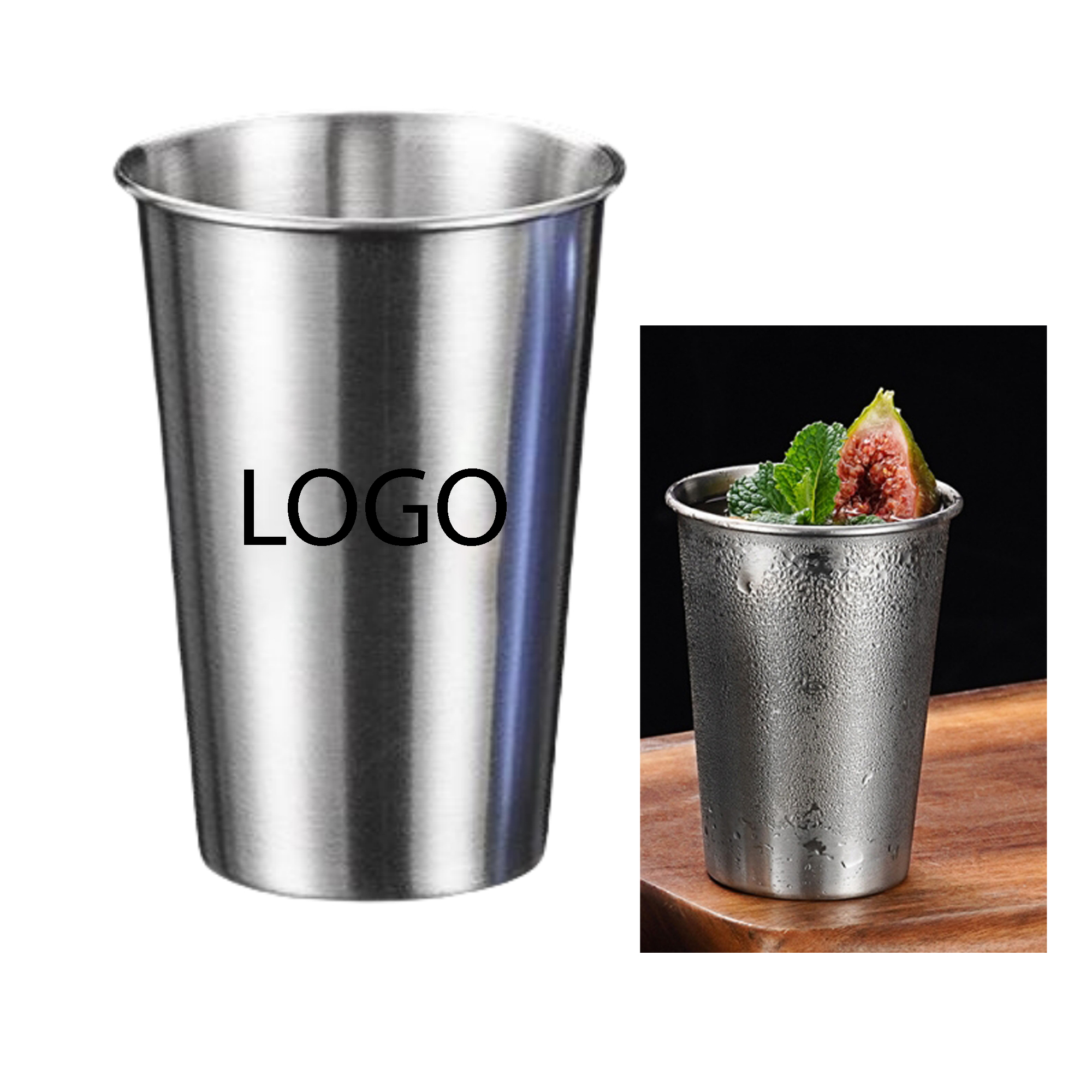 16oz Stainless Steel Beverage Cup 2