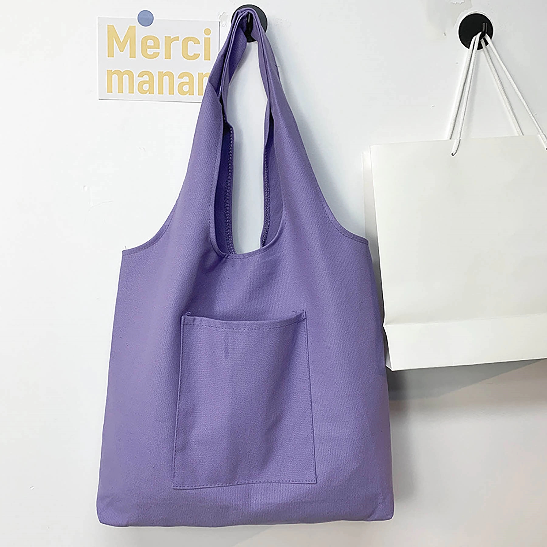 Canvas Tote Bag Aesthetic Personalized Reusable, custom tote bag with logo imprint 11
