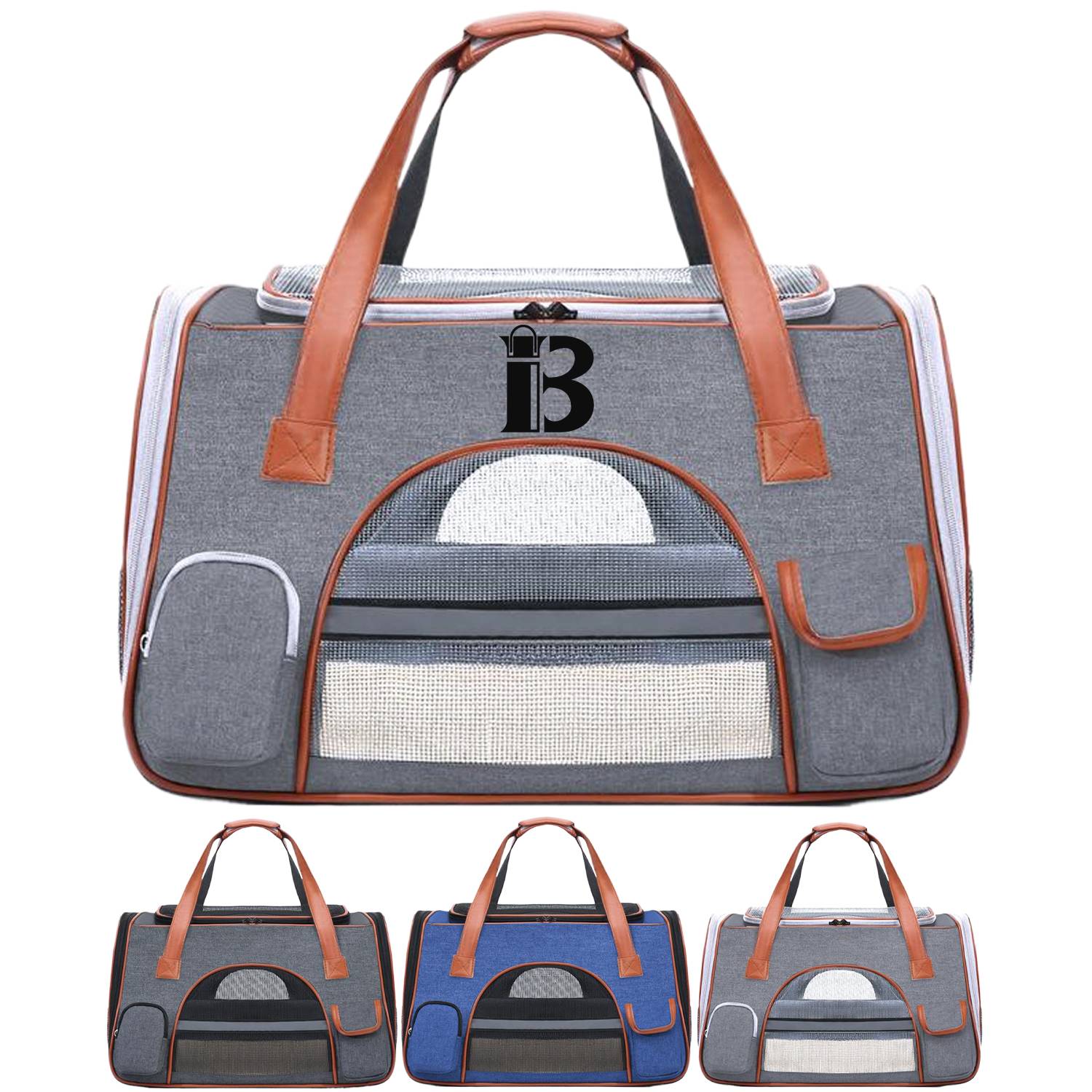 Large Capacity Foldable Oxford Pet Carrier Bag 2