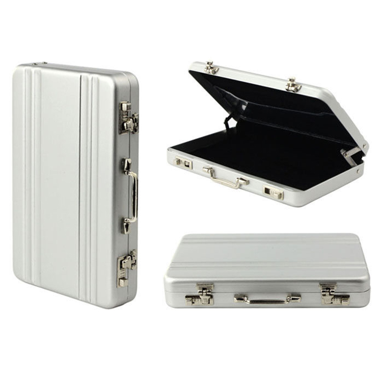 Metal Briefcase Business Card Holder 2