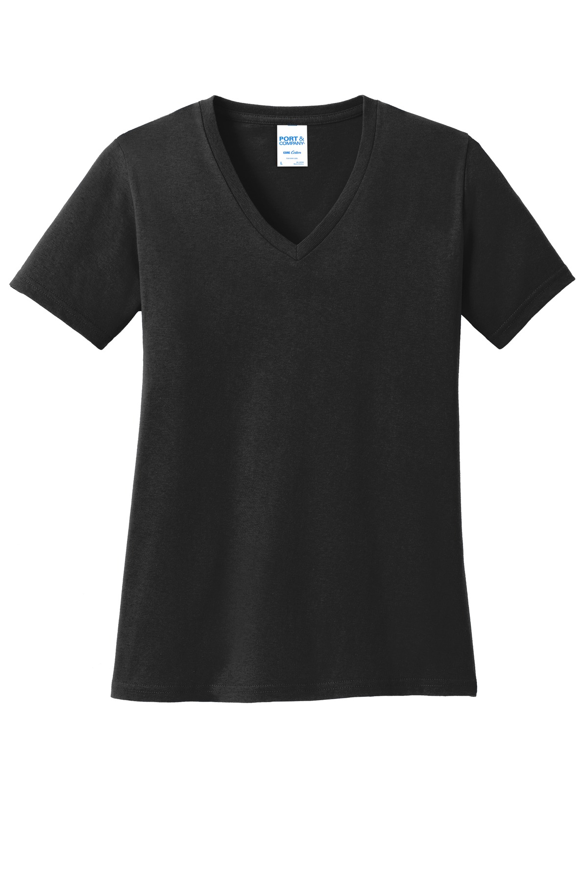 Port & Co Women's Core Cotton V-Neck Tee. LPC54V 66