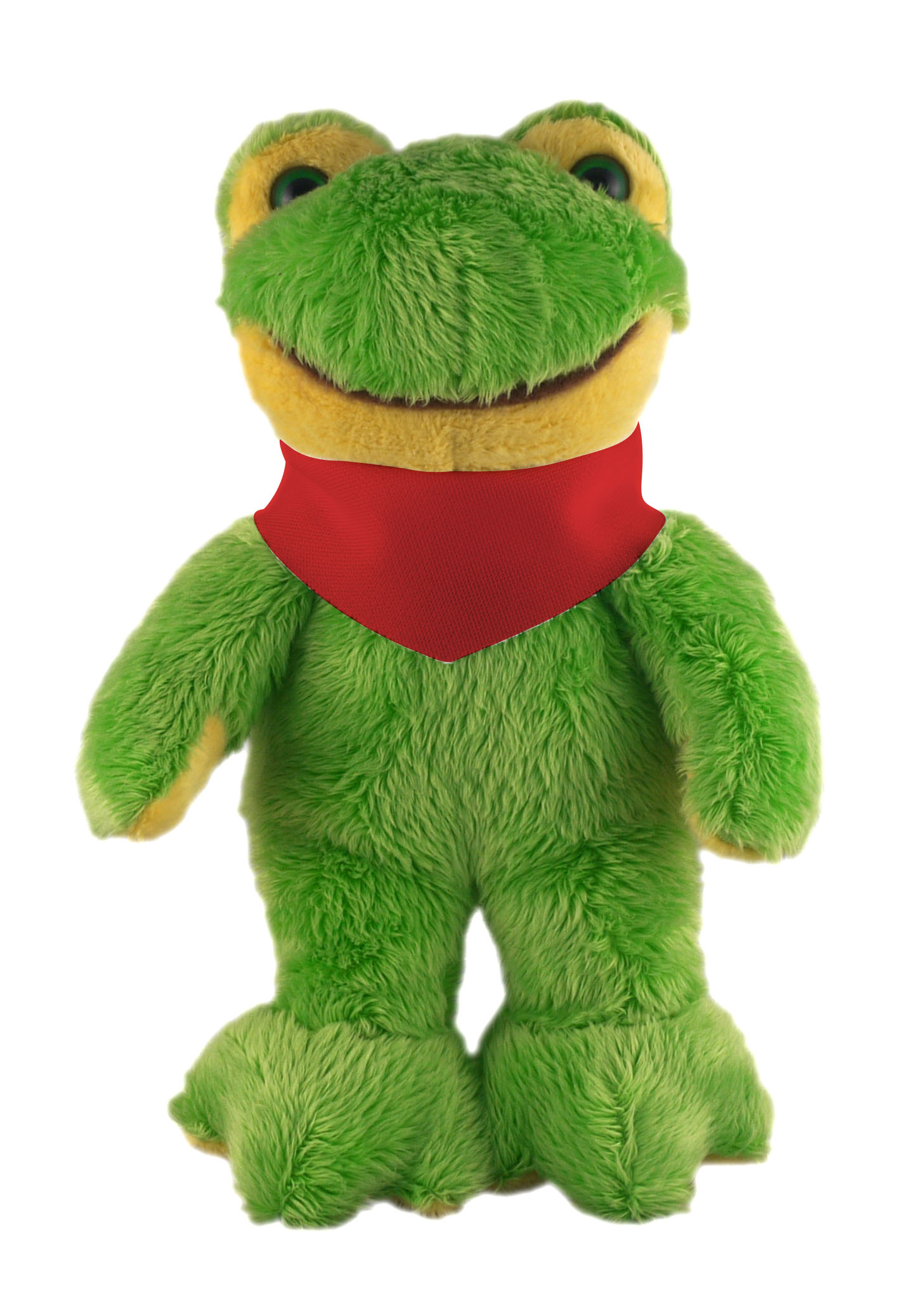 Soft Plush Stuffed Frog with Bandana 6