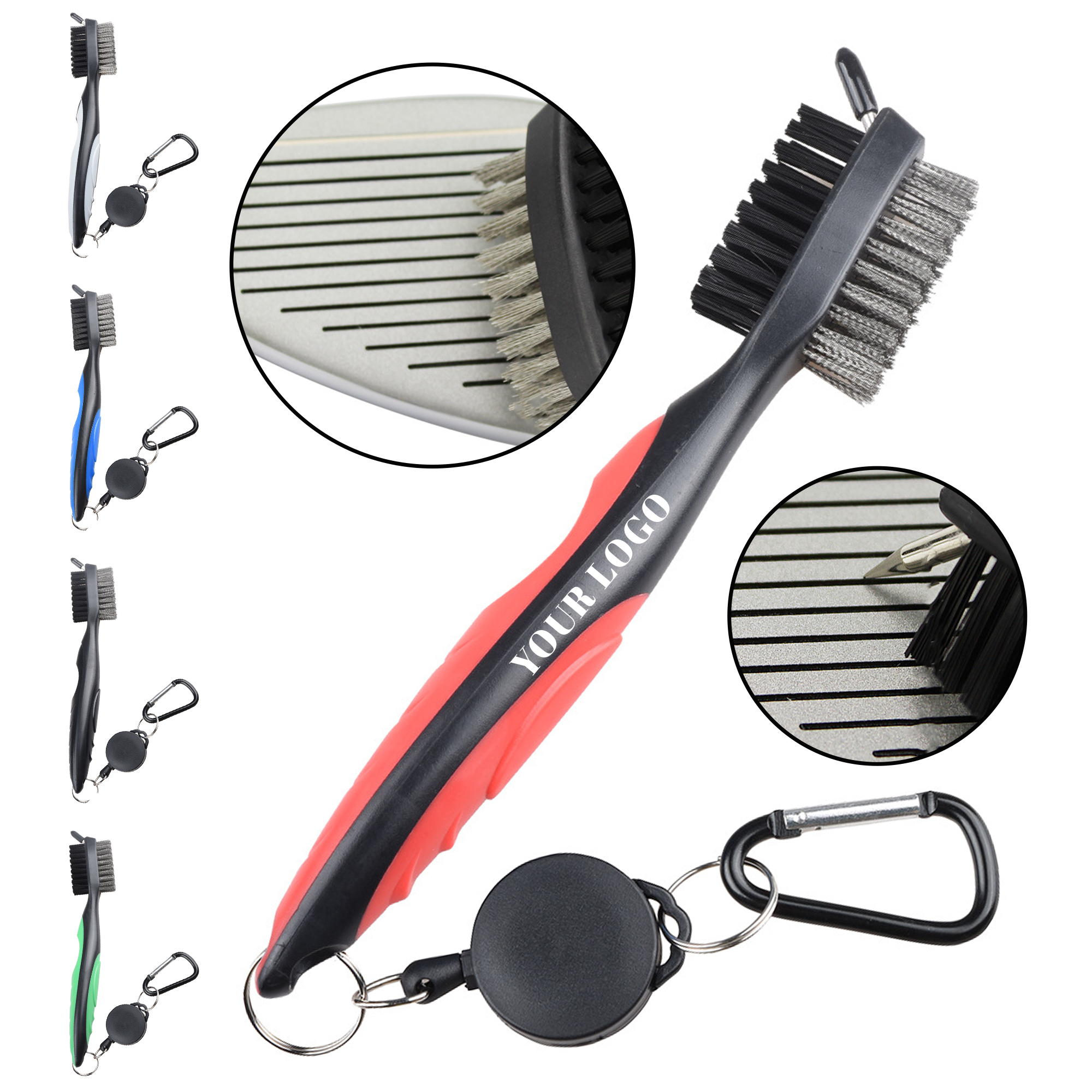 Portable Golf Brush with Comfortable Grip 1