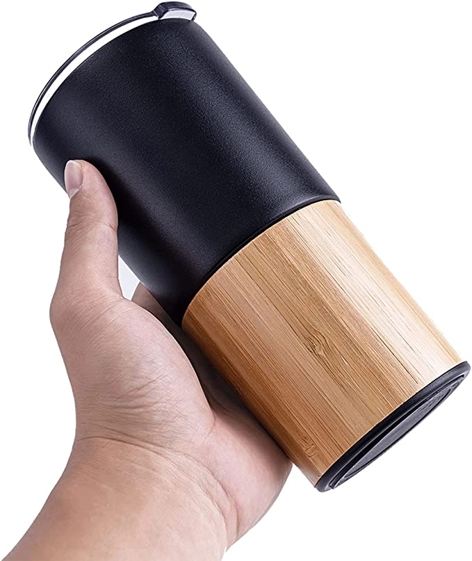 20 Oz Vacuum Insulated Bamboo Tumbler 4