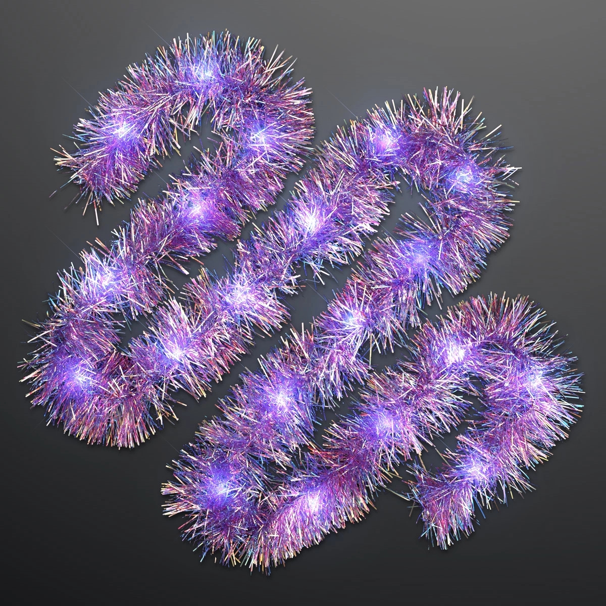 Iridescent Tinsel Boa and Craft Light, 6.5 Feet 2