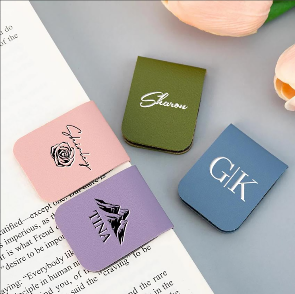 Leather Magnetic Bookmark-Square 2