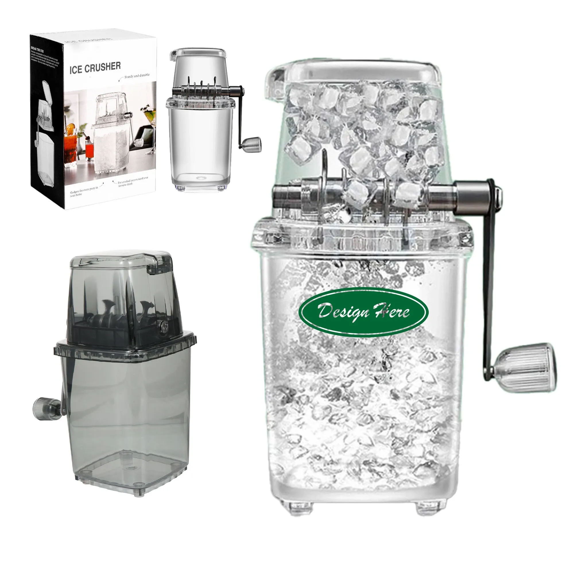 MOQ20. Customizable Hand Crank Shaved Ice Crusher 5