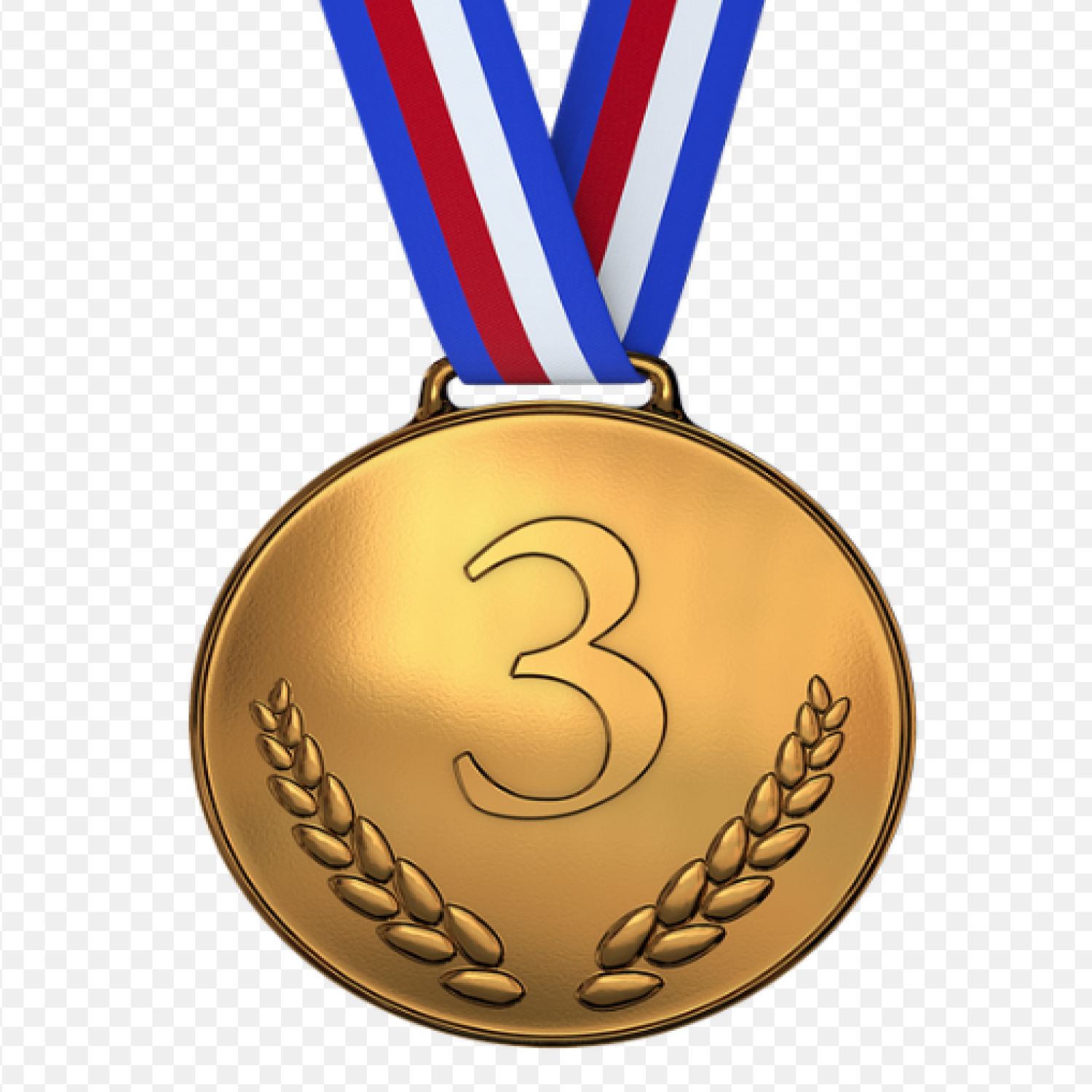 Customized Shiny Gold Plated Solid Iron Medal 2
