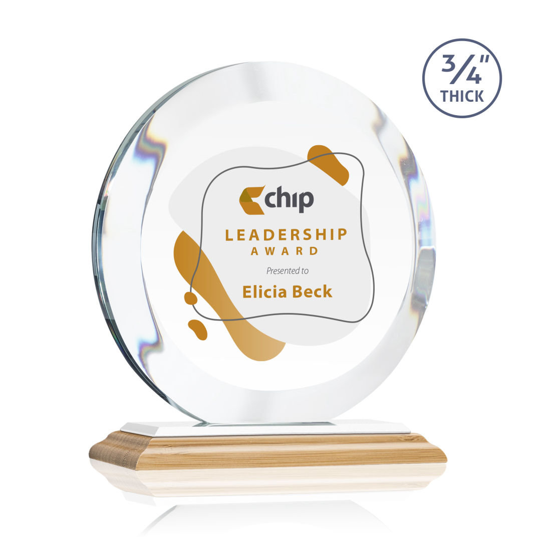 Gibralter VividPrint™ Award - Bamboo/White 2