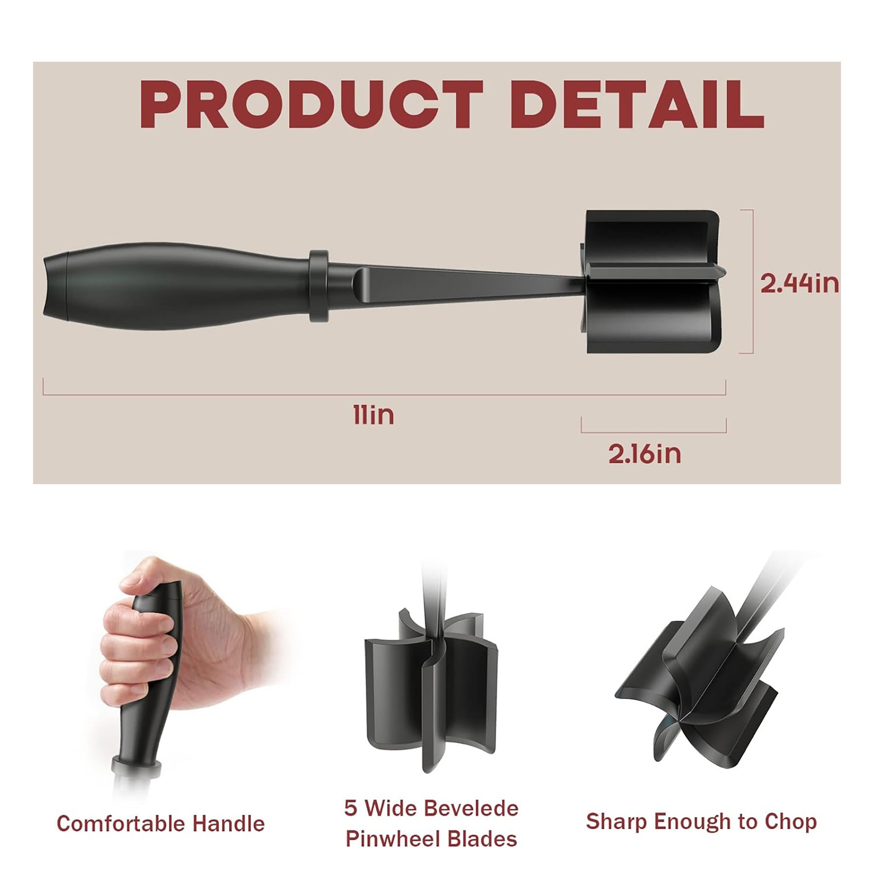 ABS Ground Beef Chopper Tool 4