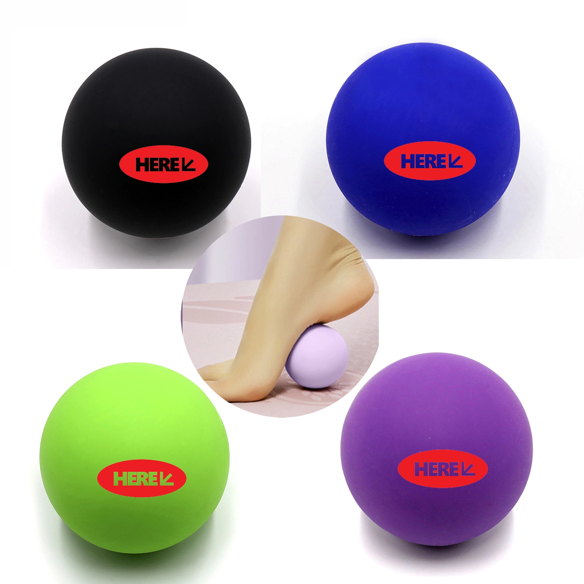 Solid Silicone Massage Stress Ball