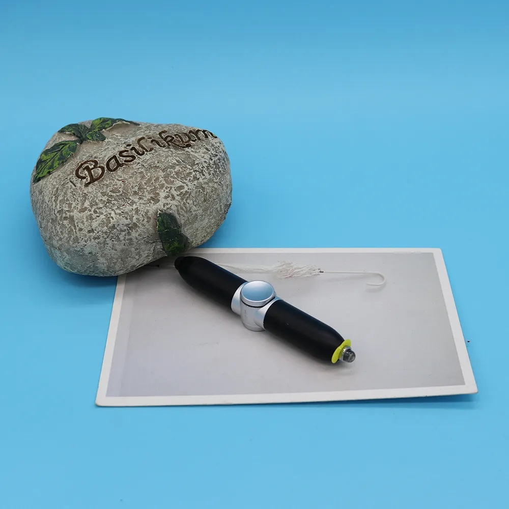 Metal Spinning Fidget Ballpoint Pen with LED Light 5