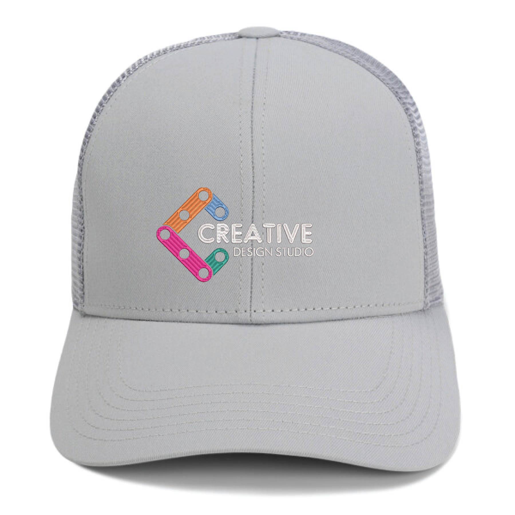 Imperial 1988M 6-Panel The Whitaker Mesh Back Poly Cap w/ Leatherette Patches or Embroidery