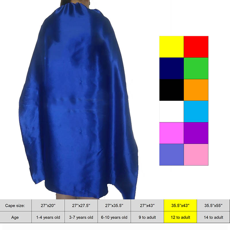Adult Size Costume Cape – Superhero Style (35 1/2" x 43") 3