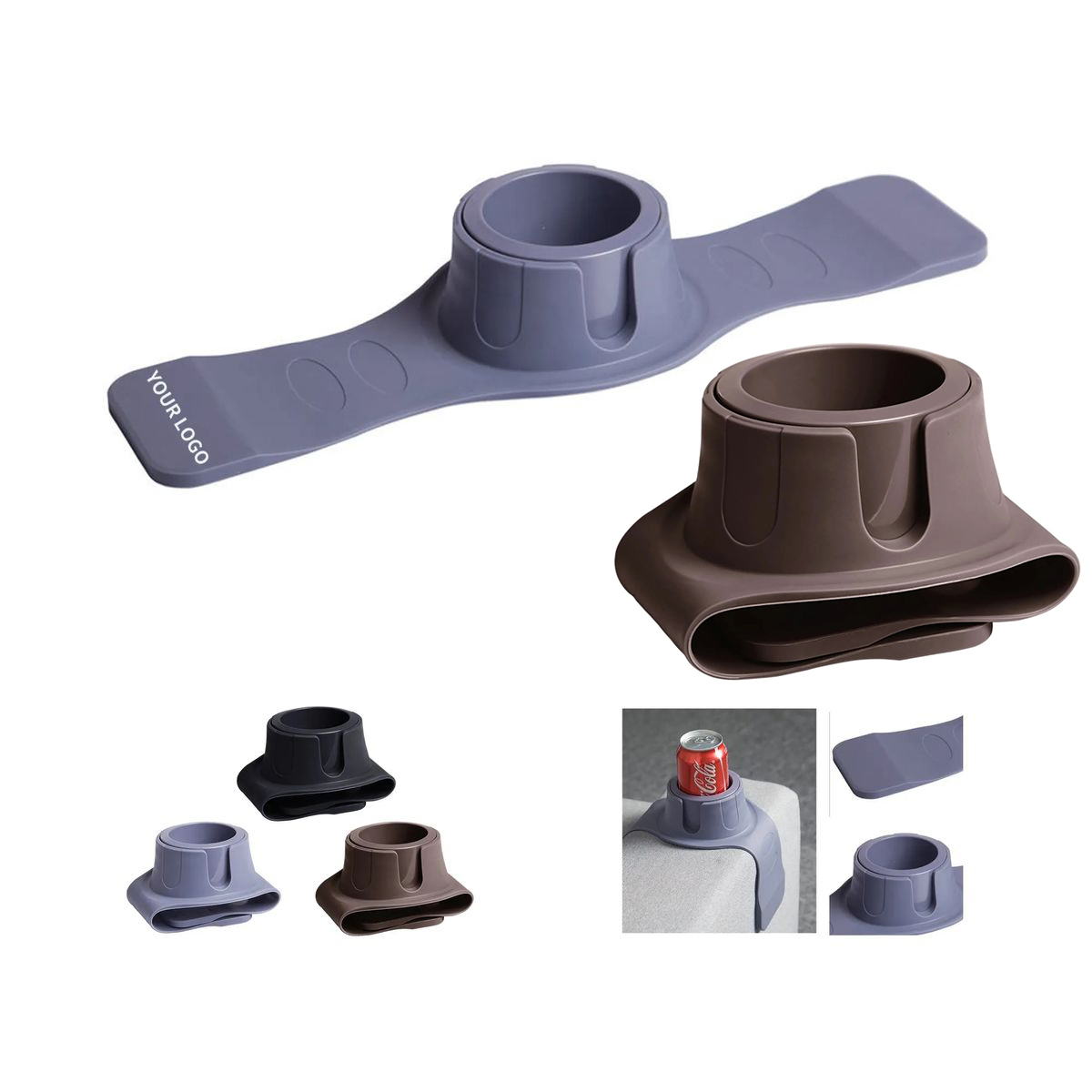 Silicone Cup Holder with Flexible Sofa Arm Design 4