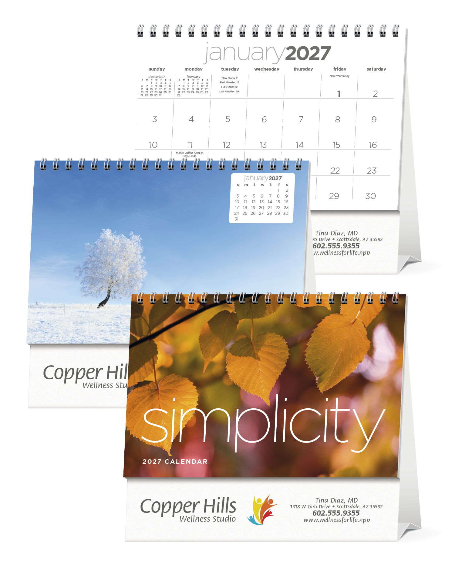 Triumph® Calendars Simplicity Large Desk Calendar 66