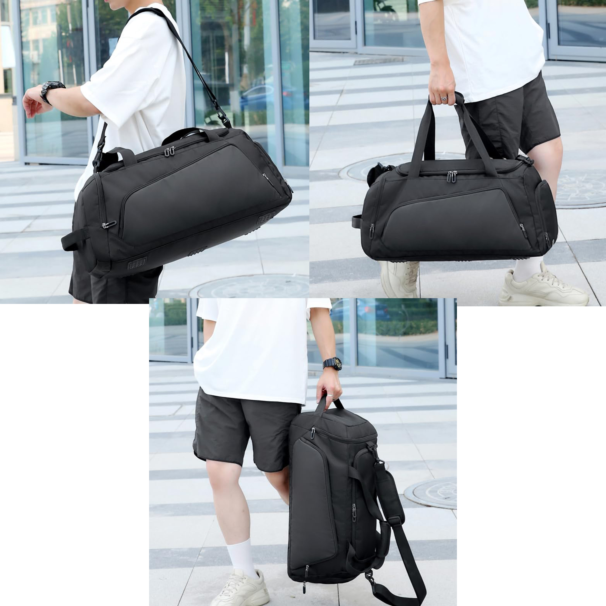 Waterproof Oxford Travel Duffel Bag with Multi-Pocket Design 6