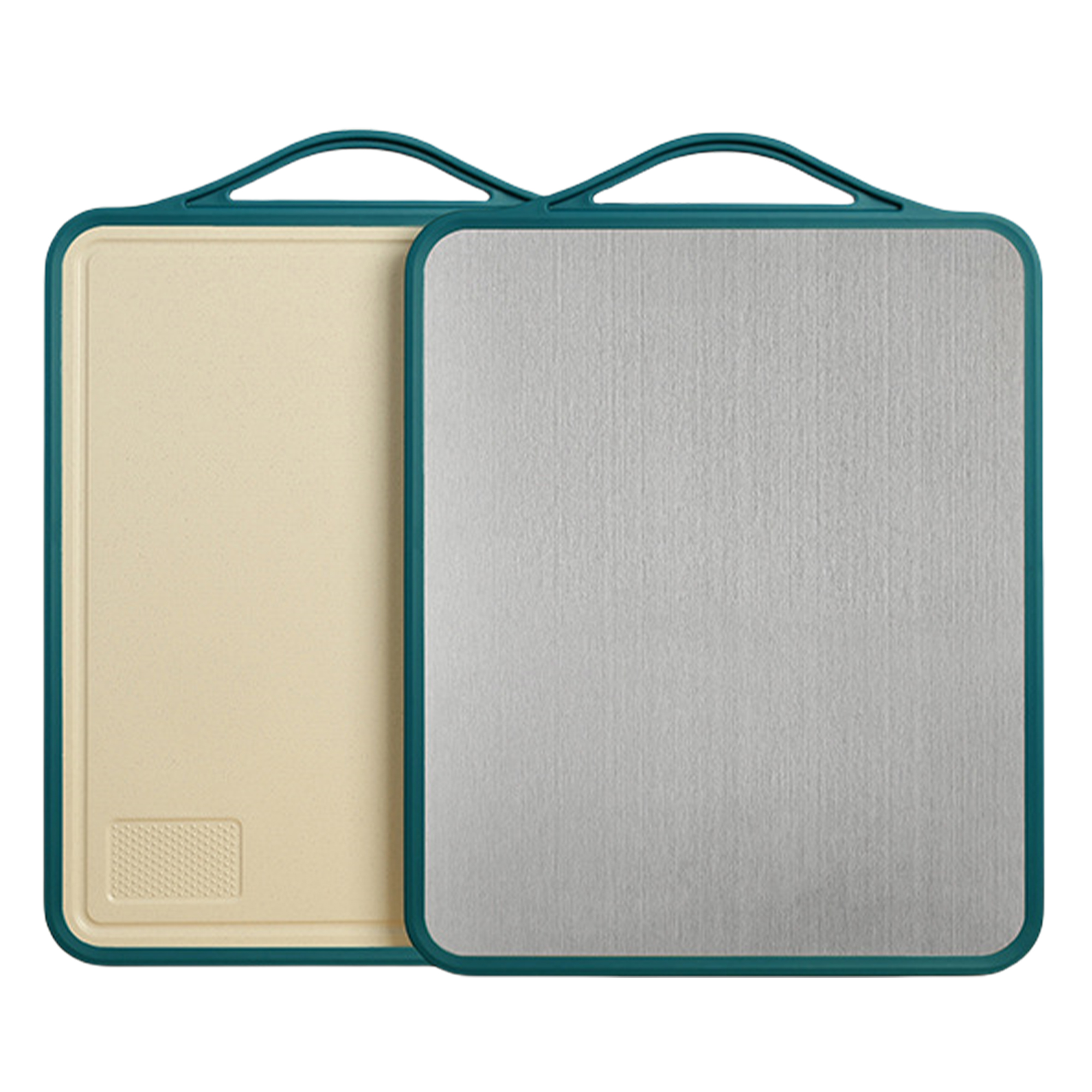 Anti-Bacterial Stainless Steel Cutting Board Kitchen Chopping Board with Non-Slip Edge 5