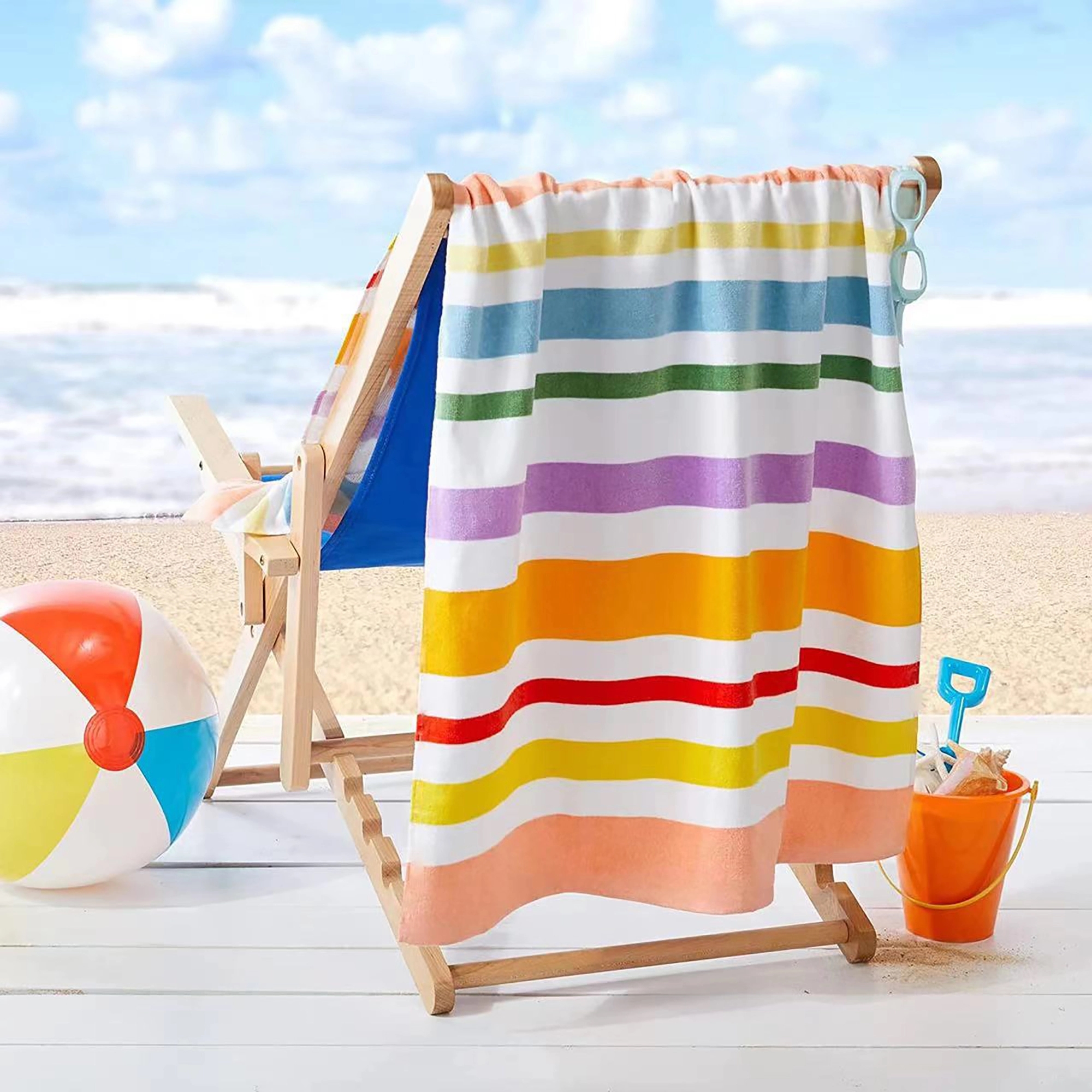 Oversized Sublimated Microfiber Beach Towel 2