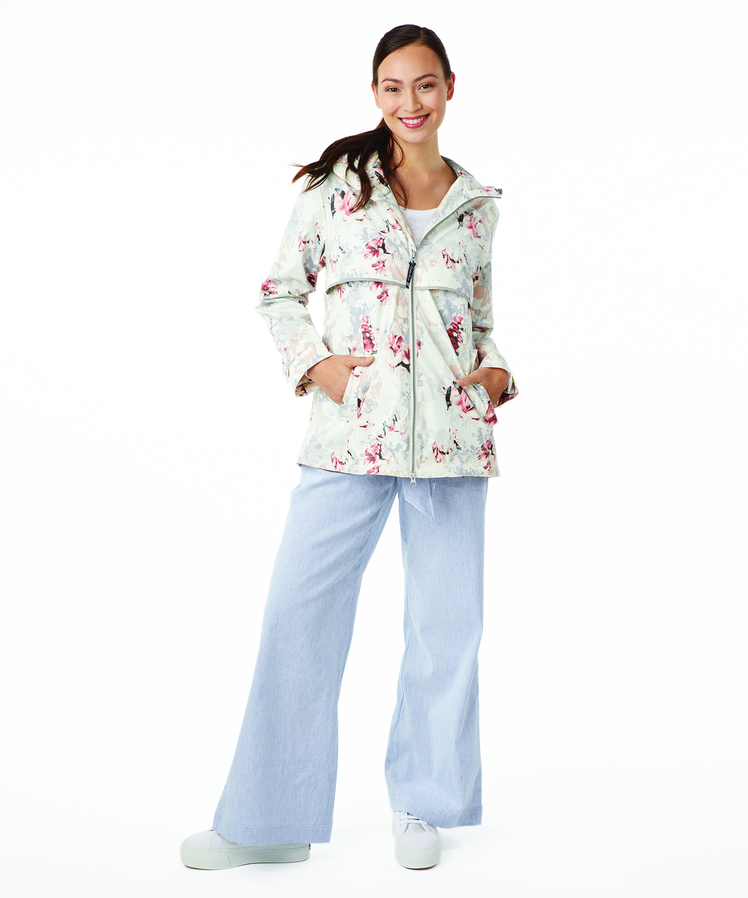 Women's New Englander Floral Printed Rain Jacket